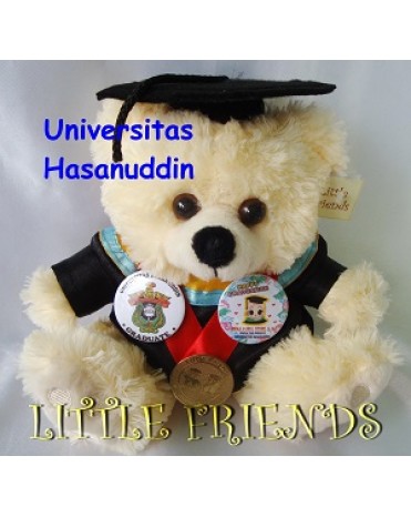 Boneka Wisuda Universitas Hasanuddin - Farmasi (25 cm)